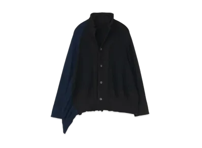 Yohji Yamamoto Y's PLAIN STITCH BACKSIDE SIDE DRAPE JACKET "Black"