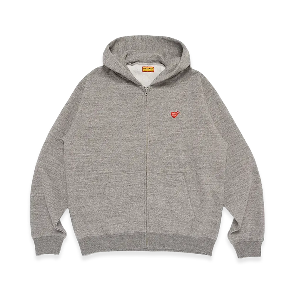 HUMAN MADE Classic Zip-Up Hoodie "Gray"