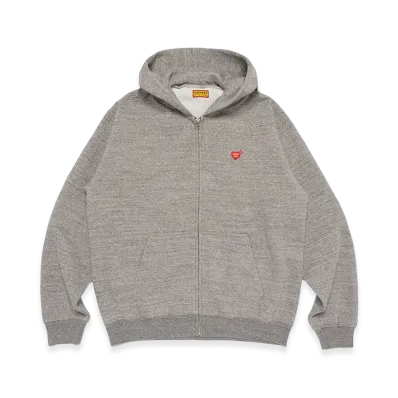 HUMAN MADE Classic Zip-Up Hoodie "Gray"