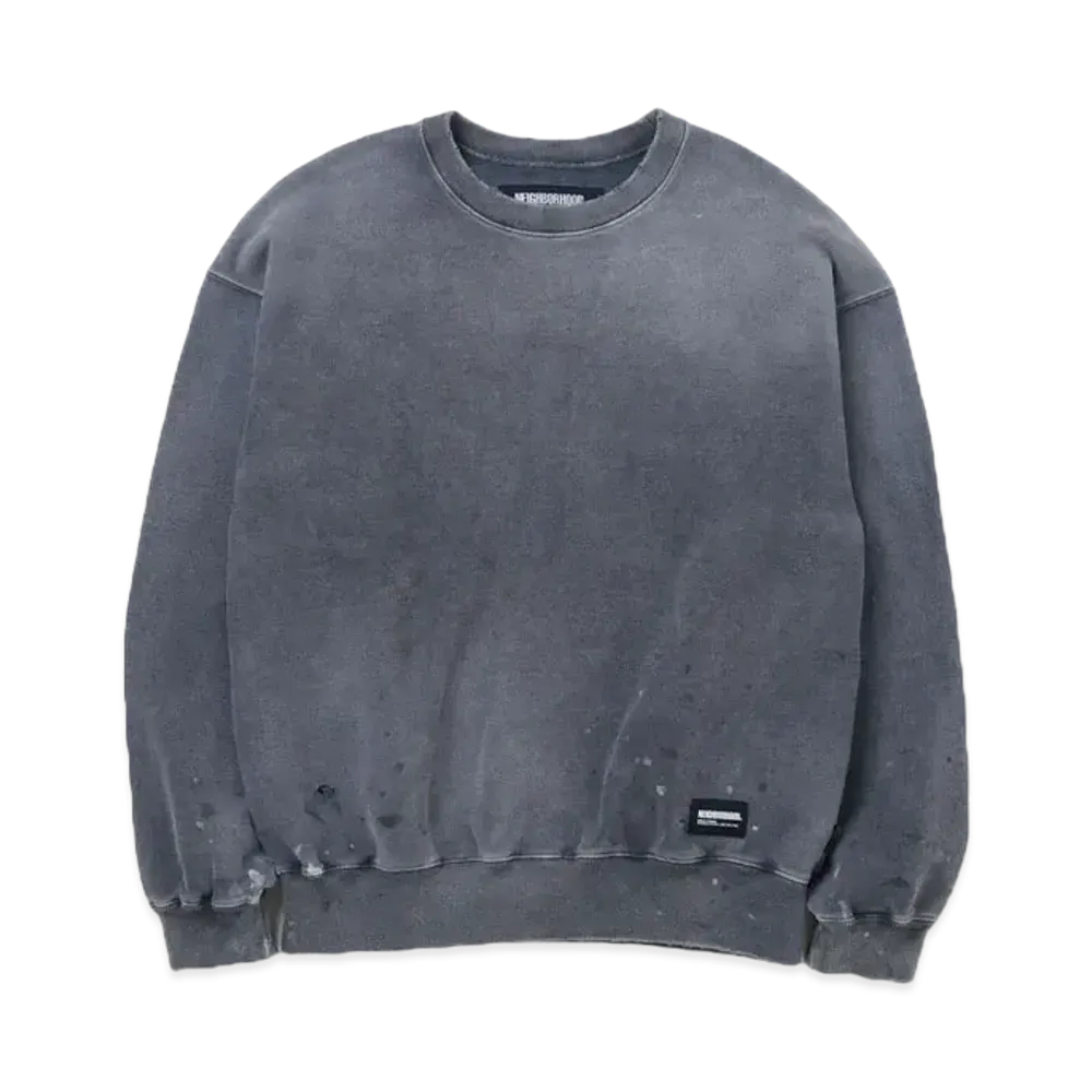 NEIGHBORHOOD Damage Sweatshirt LS "Gray"