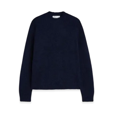 Jil Sander Midweight Wool Crew-Neck Sweater "Violet Night"