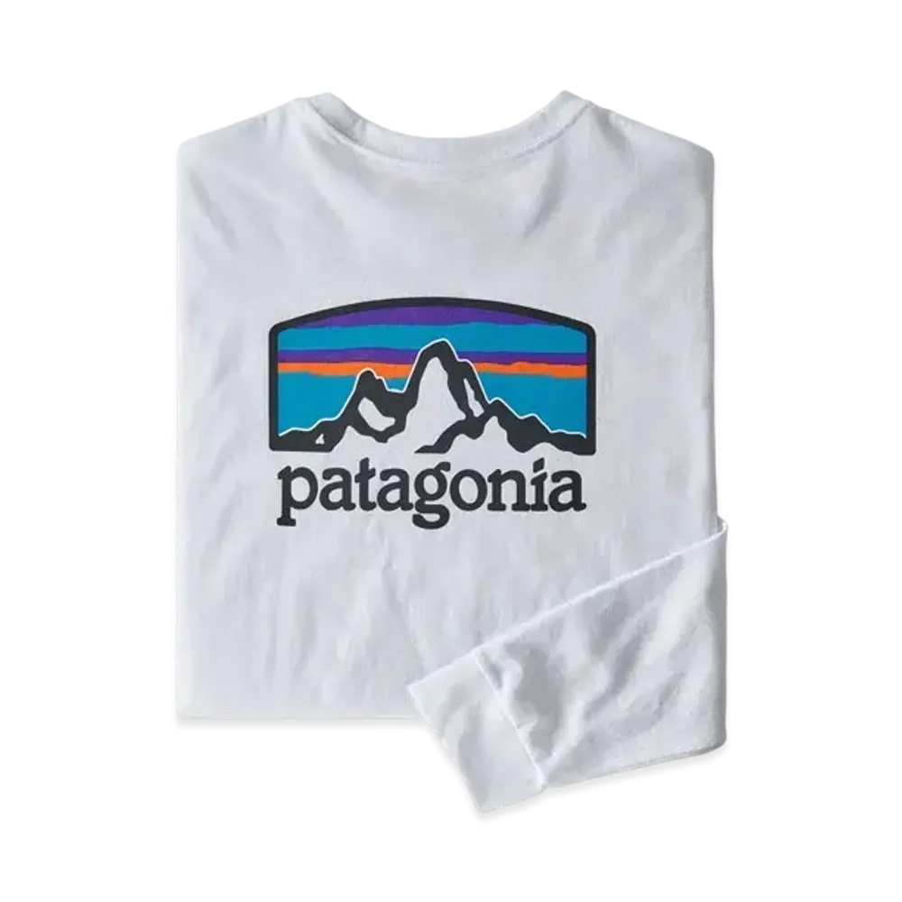patagonia Men's LongSleeve Fitzroy Horizon Responsibility "White"
