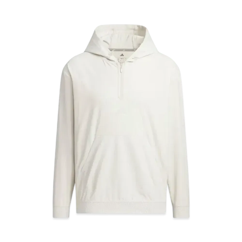 adidas Beyond the Course Water Repellent Ripstop Half Zip Long Sleeve Hoodie "Alumina"