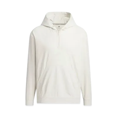 adidas Beyond the Course Water Repellent Ripstop Half Zip Long Sleeve Hoodie "Alumina"