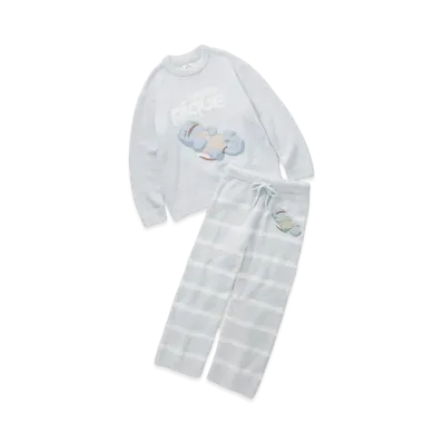 GELATO PIQUE x Pokemon Sleep Babymoko Jacquard Pullover & Long Pants Set #2 "Blue"