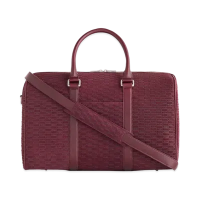 Kith Monogram Suede Traveler K40 Bag "Magma"