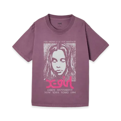 X-Girl Women's Faded Face S/S Tee "Purple"