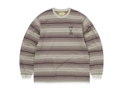 thisisneverthat TNT Daniel Johnston Frog Striped L/S Tee "Khaki"