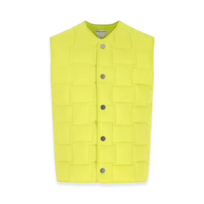 Bottega Veneta Nylon Padded Vest "Fluo Yellow"