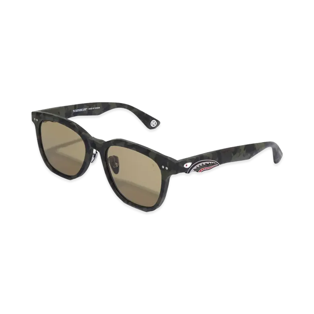 A BATHING APE Shark Sunglasses #1 "Olivedrab"