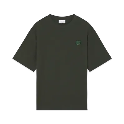 Maison Kitsune Bold Fox Head Patch Oversized T-Shirt "Ranger Green"