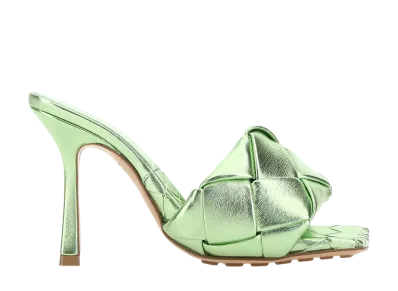 Bottega Veneta Women's Nappa Leather Lido Sandals "Light Green"