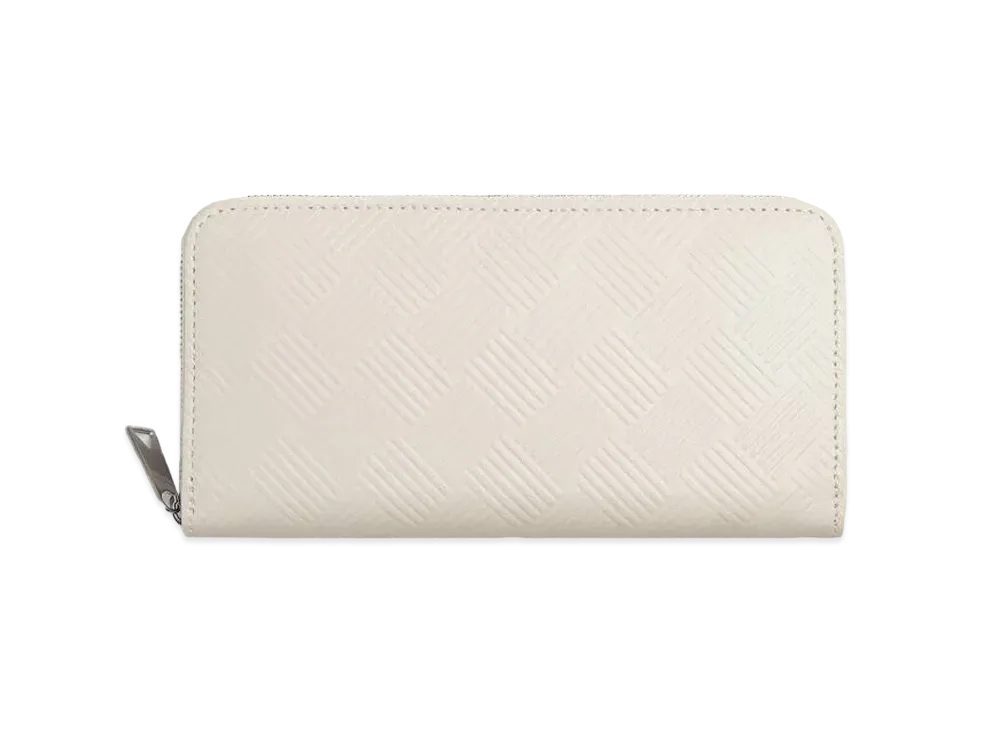 Bottega Veneta Zip Around Wallet "Chalk"