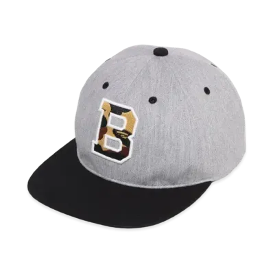 A BATHING APE Color Block Snap Back Cap "Gray"