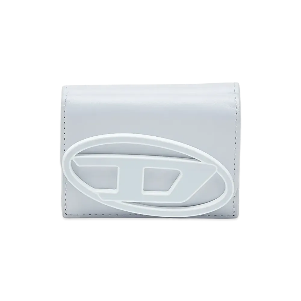Diesel 1dr Tri Fold Coin XS Ii Wallet In Pastel Leather "Light Blue"