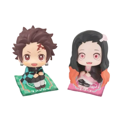 MegaHouse "Lookup" -Demon Slayer: Kimetsu no Yaiba- Tanjiro Kamado: Determined Ver. & Nezuko Kamado: Sunlight Immunity Ver. Limited edition with a cushion