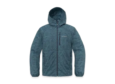 mont-bell US Wind Blast Print Parka "Blue"