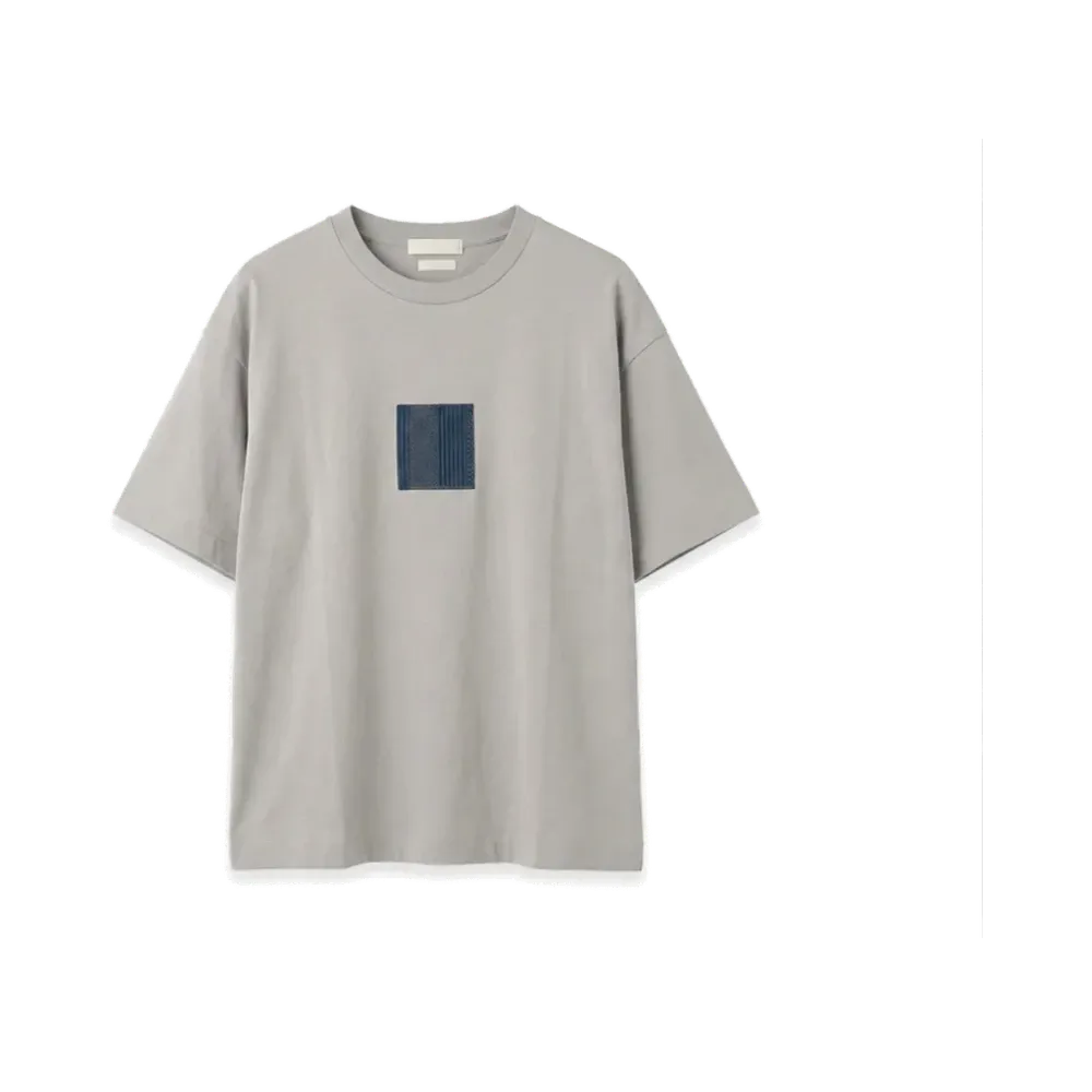 YOKE NEWMAN Embroidered T-Shirt "Grey"