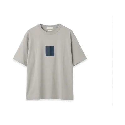 YOKE NEWMAN Embroidered T-Shirt "Grey"