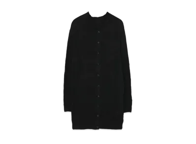 Yohji Yamamoto Y's QR LINKS WRINKLE CARDIGAN "Black"