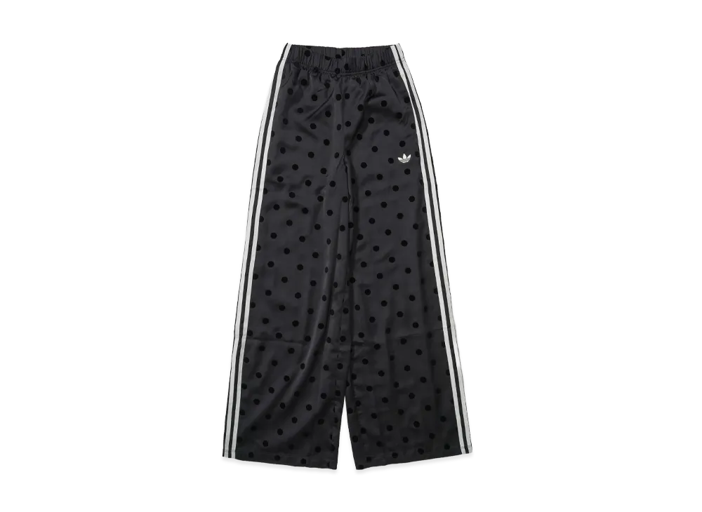 adidas Satin Polka Dot Wide Leg Pants "Black"