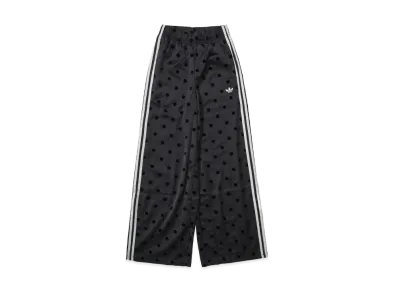 adidas Satin Polka Dot Wide Leg Pants "Black"