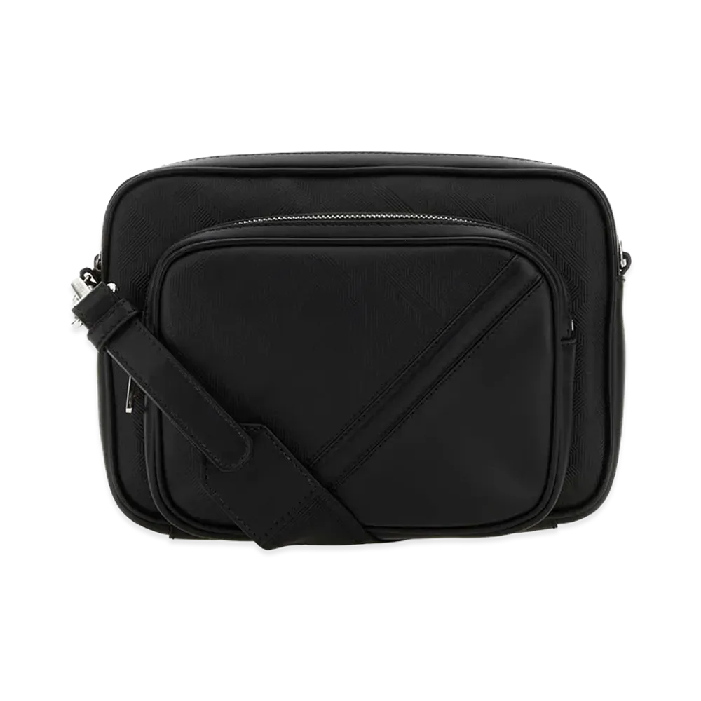 FENDI Leather Camera Case Duo Crossbody Bag "Black"