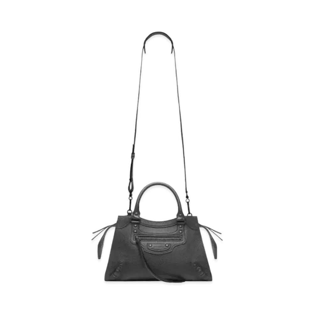 BALENCIAGA Women's Neo Classic Small Top Handle Bag "Black"