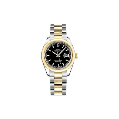 ROLEX Datejust "Black/Stainless Steel/Yellow Gold"