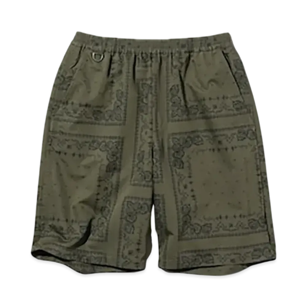 GU x UNDERCOVER UG Cotton Easy Shorts Pattern "Olive"
