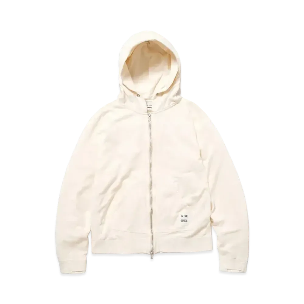 UNDERCOVER OZISM x Nonnative Monk Full Zip Hoody Cotton Paper Sweat Overdyed "Natural"