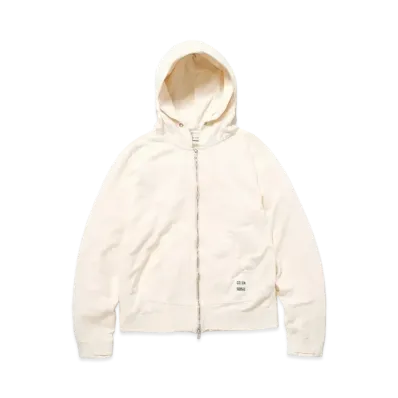 UNDERCOVER OZISM x Nonnative Monk Full Zip Hoody Cotton Paper Sweat Overdyed "Natural"