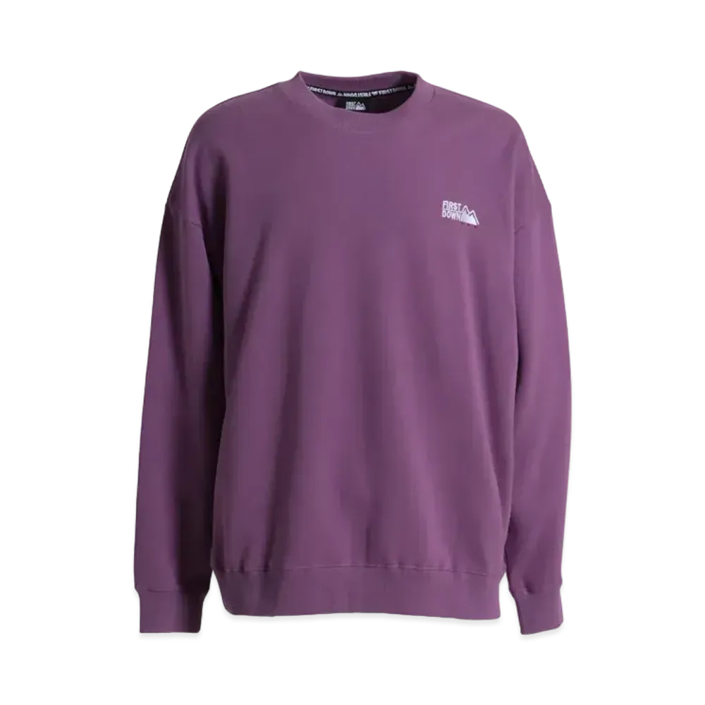 FIRST DOWN LOGO CREW SWEAT "Light Purple"