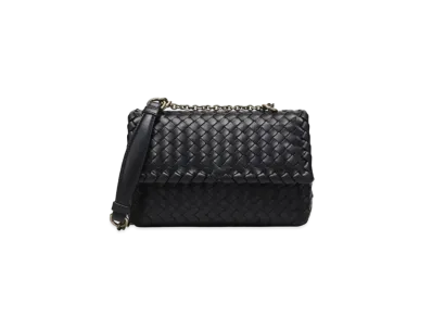 Bottega Veneta Lambskin Shoulder Bag "Black"