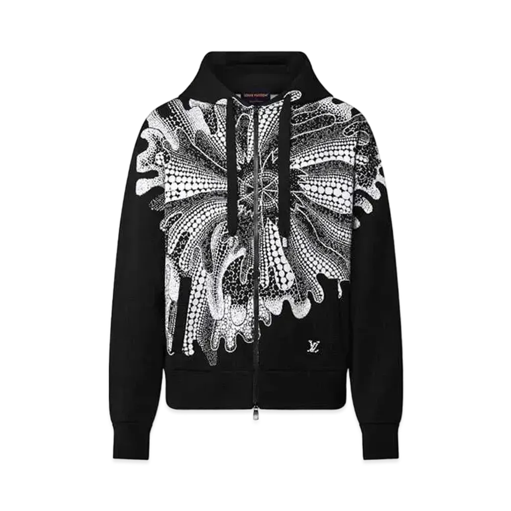 Louis Vuitton x Yayoi Kusama Psychedelic Flower Zipped Hoodie "Noir/Blanc"