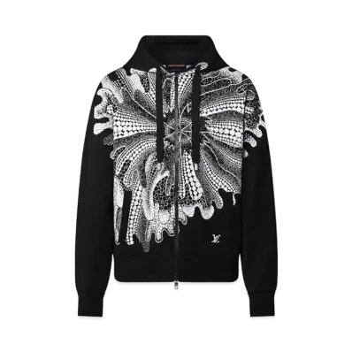 Louis Vuitton x Yayoi Kusama Psychedelic Flower Zipped Hoodie "Noir/Blanc"