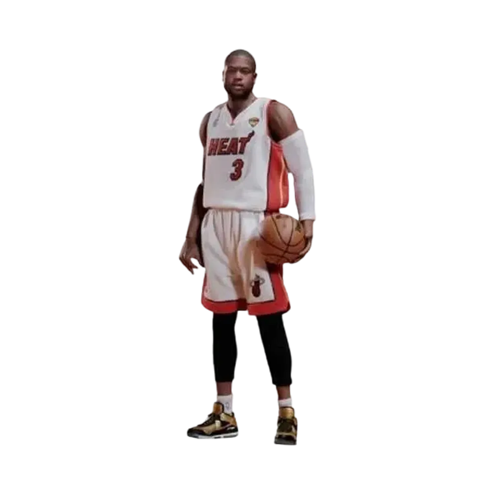 ENTERBAY 1/6 REAL MASTERPIECE NBA COLLECTION: DWYANE WADE ACTION FIGURE(ONLINE EXCLUSIVE NANO-SWEAT EDITION) "MULTI"