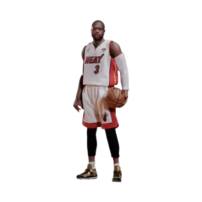 ENTERBAY 1/6 REAL MASTERPIECE NBA COLLECTION: DWYANE WADE ACTION FIGURE(ONLINE EXCLUSIVE NANO-SWEAT EDITION) "MULTI"