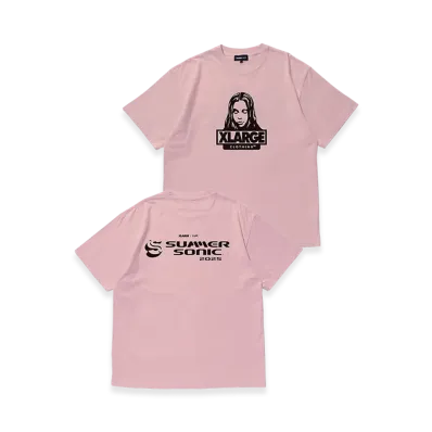 XLARGE x X-girl x SUMMER SONIC Fase SS Tee "Pink"
