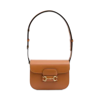 GUCCI Women's Small Gucci Horsebit 1955 Shoulder Bag "Newdarkrusty"