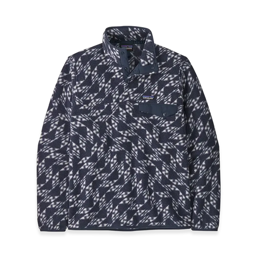 Patagonia Men's Lightweight Synchilla Snap-T Pullover "Synched Flight/New Navy"