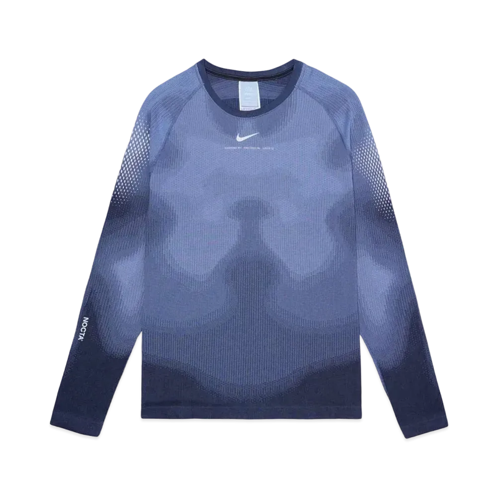 Nike NOCTA Basketball LS Engineered Knit Inner Top "Blue"