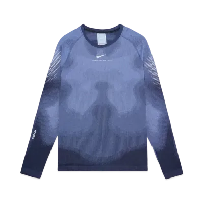 Nike NOCTA Basketball LS Engineered Knit Inner Top "Blue"