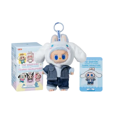 POP MART THE MONSTERS (Labubu) x Hello Kitty and Friends Series-Vinyl Plush Pendant Blind Box CINNAMOROLL