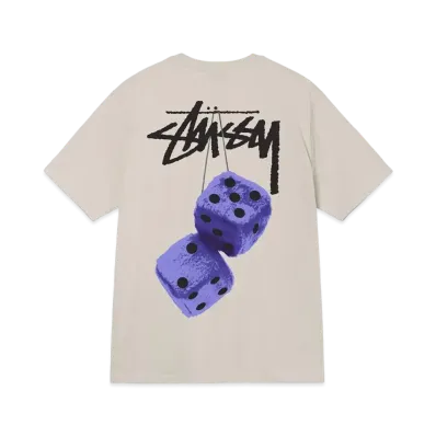 Stussy Fuzzy Dice Tee "Smoke"