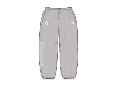 Supreme x Umbro Rhinestone Track Pant "Light Grey"