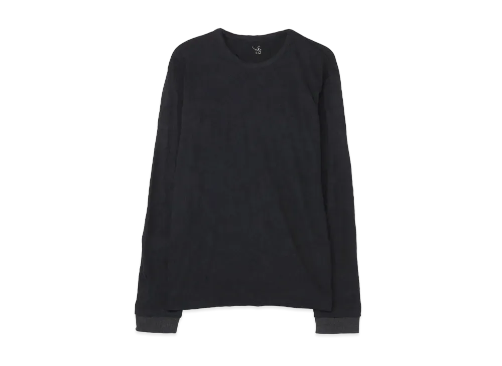 Yohji Yamamoto Y's PLAIN STITCH WRINKLE Y's STITCH BIG LONG T "Black"