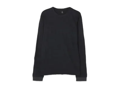 Yohji Yamamoto Y's PLAIN STITCH WRINKLE Y's STITCH BIG LONG T "Black"