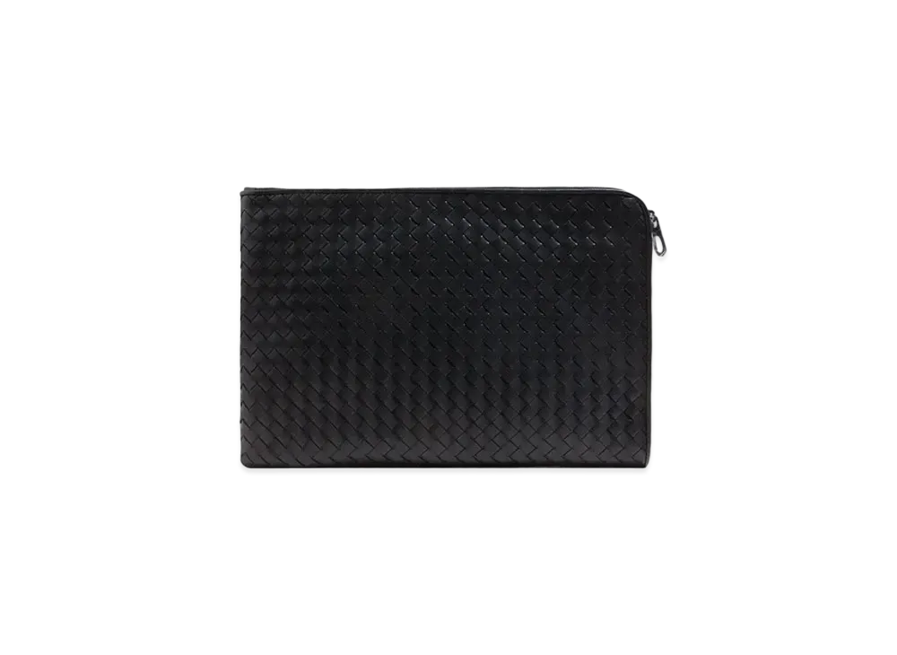 Bottega Veneta Lambskin Clutch Bag "Black"