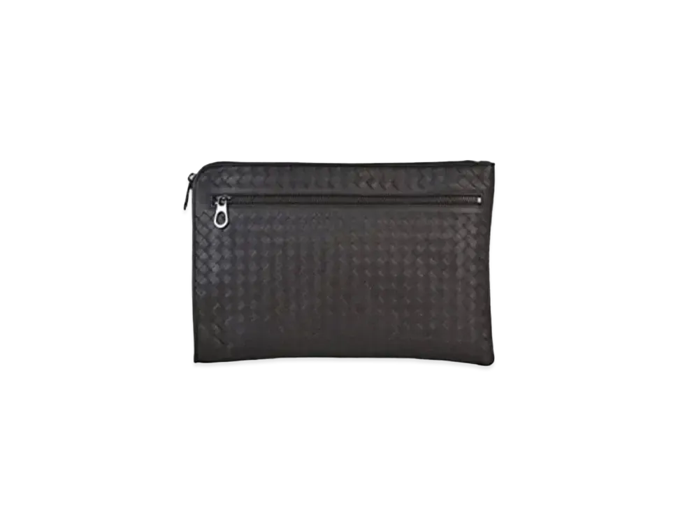 Bottega Veneta Lambskin Clutch Bag "Brown"